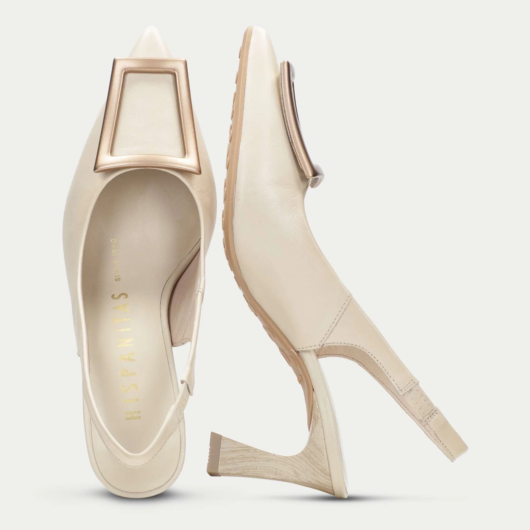 Hispanitas Butter Leather High Heel Pointed Toe Shoes - Image 4