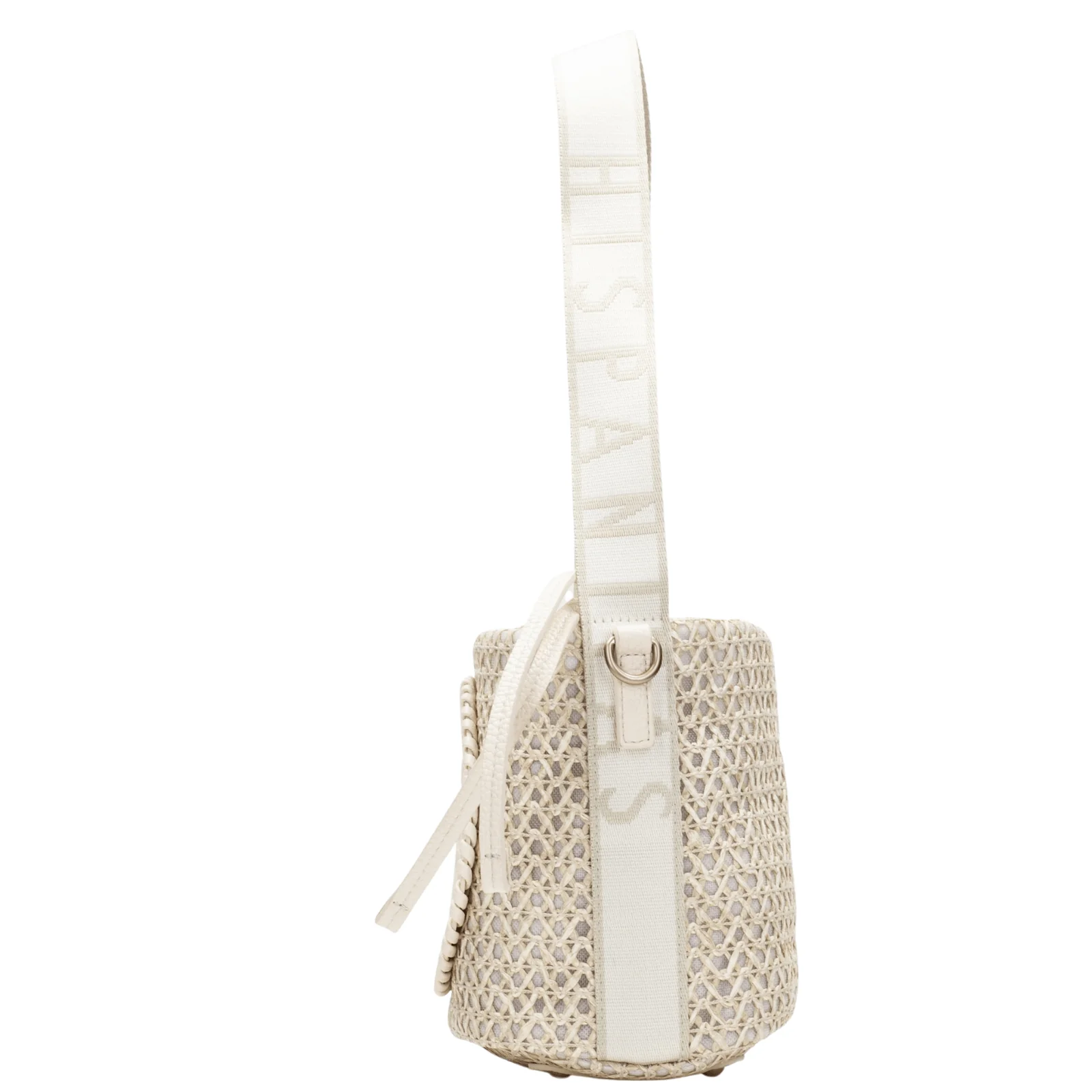 Hispanitas Cream Raffia Bucket Bag - Image 3