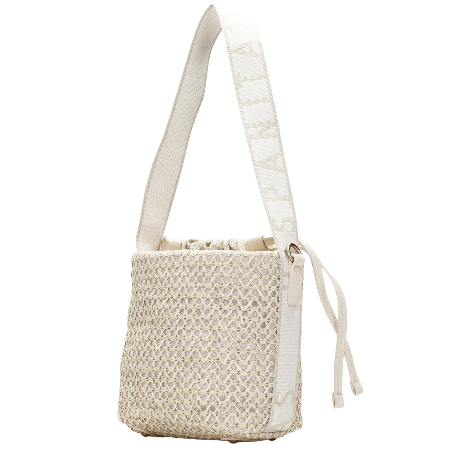 Hispanitas Cream Raffia Bucket Bag - Image 4