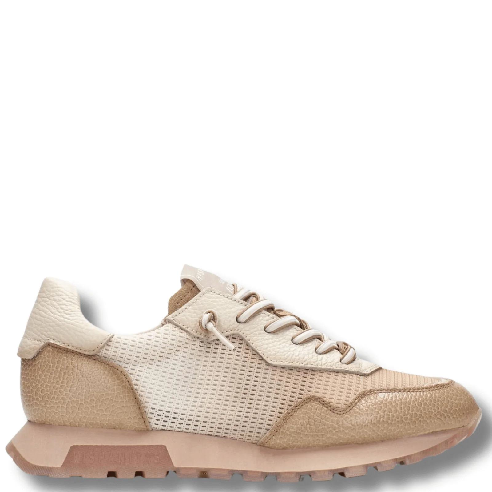 Hispanitas Neutral Leather Retro Sneakers