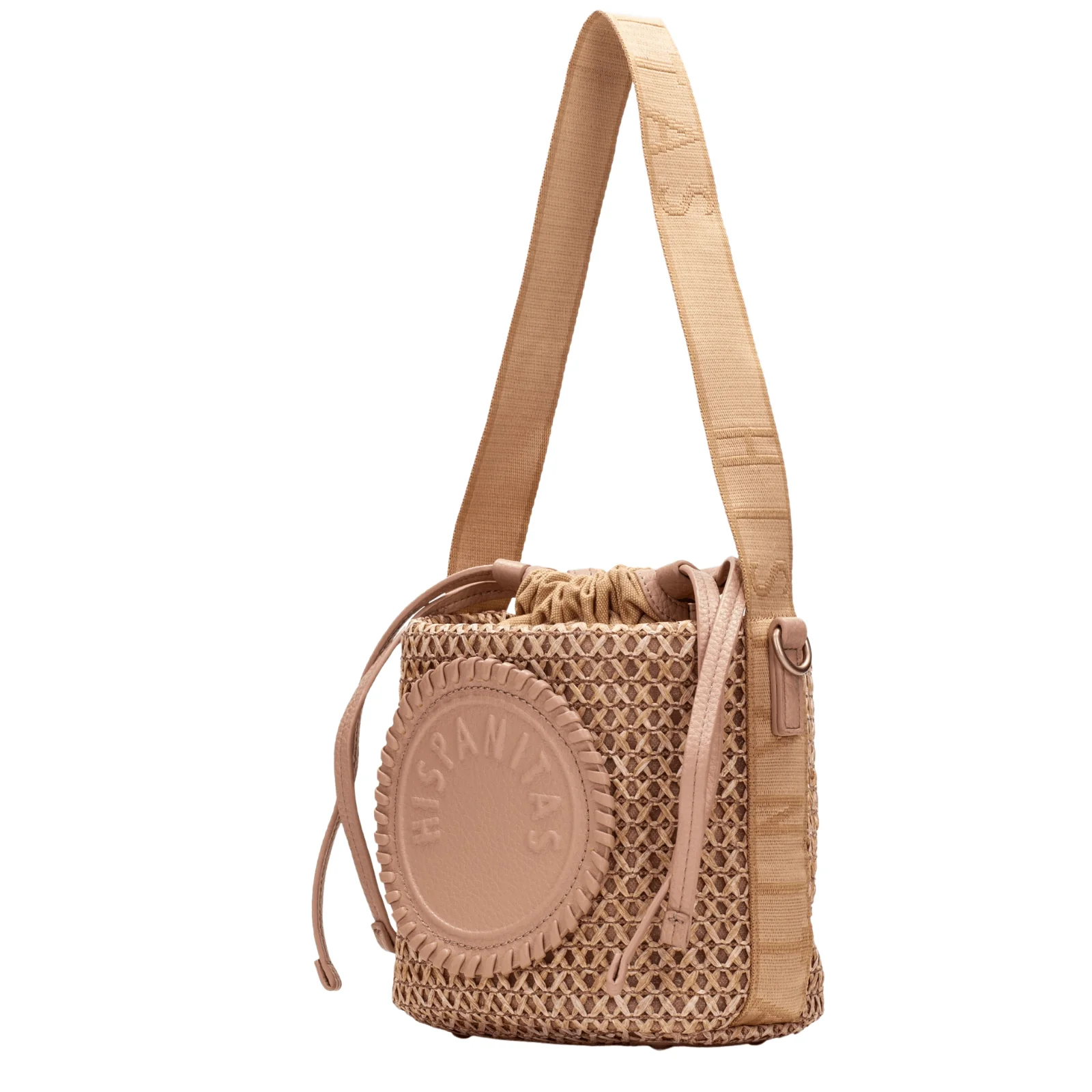 Hispanitas Tan Raffia Bucket Bag - Image 3