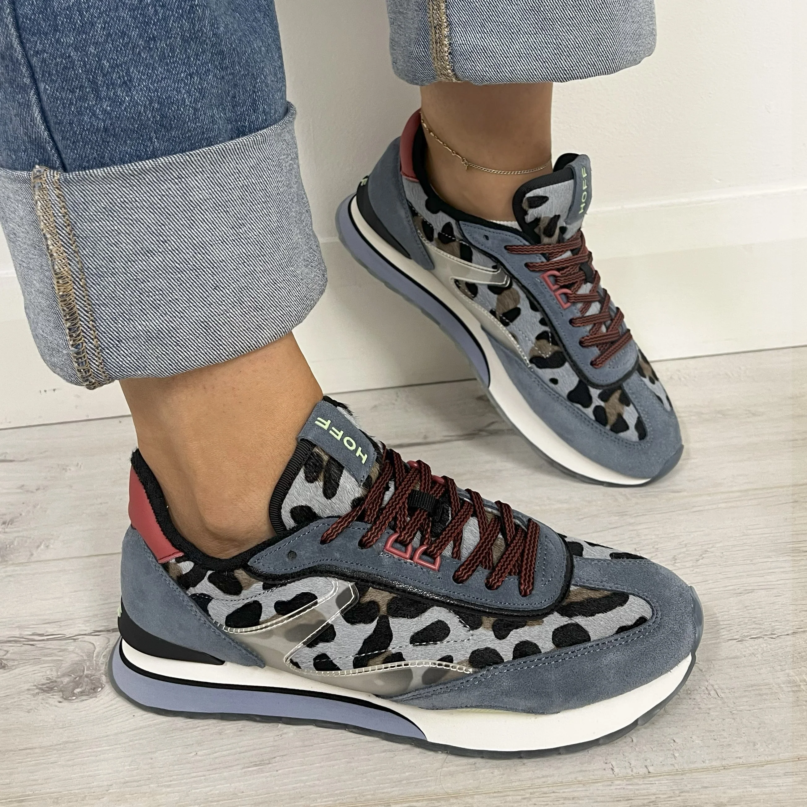 HOFF Art Sneakers - Blue Leopard - Image 7
