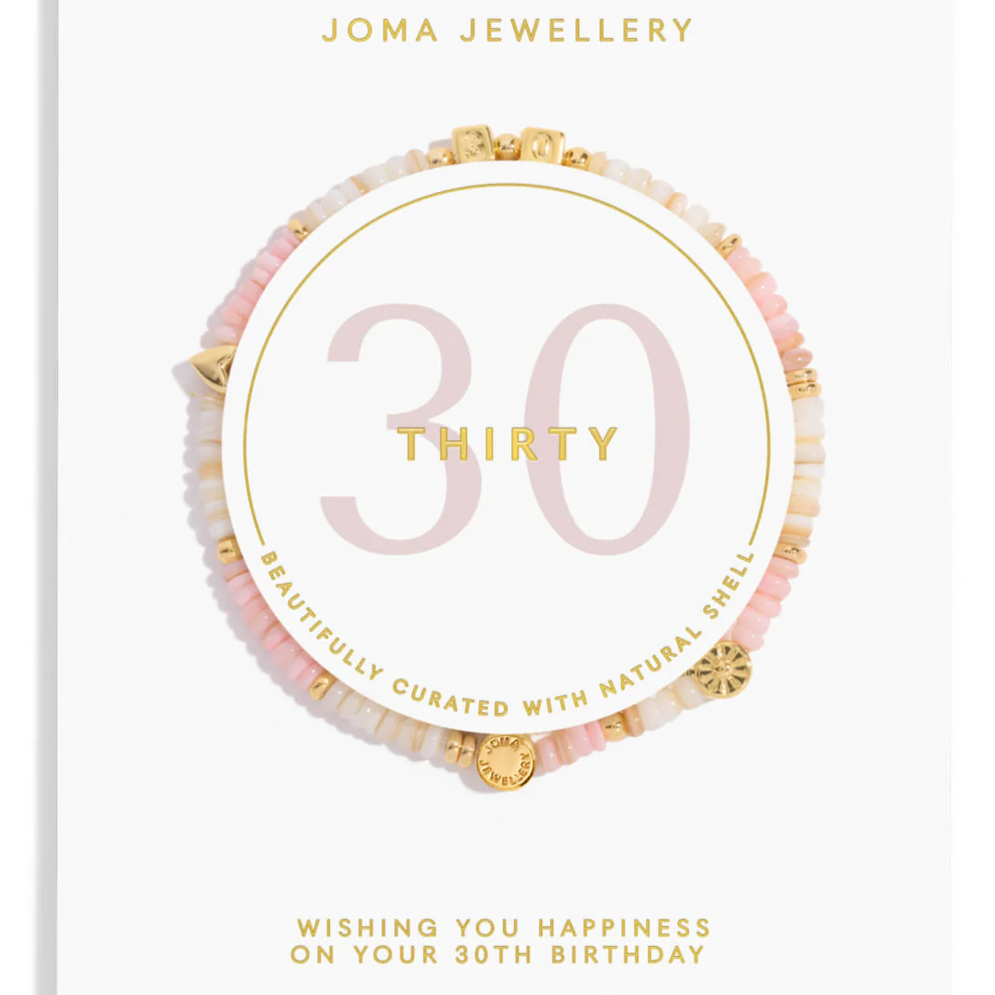 Joma 30th Birthday Bead Bracelet