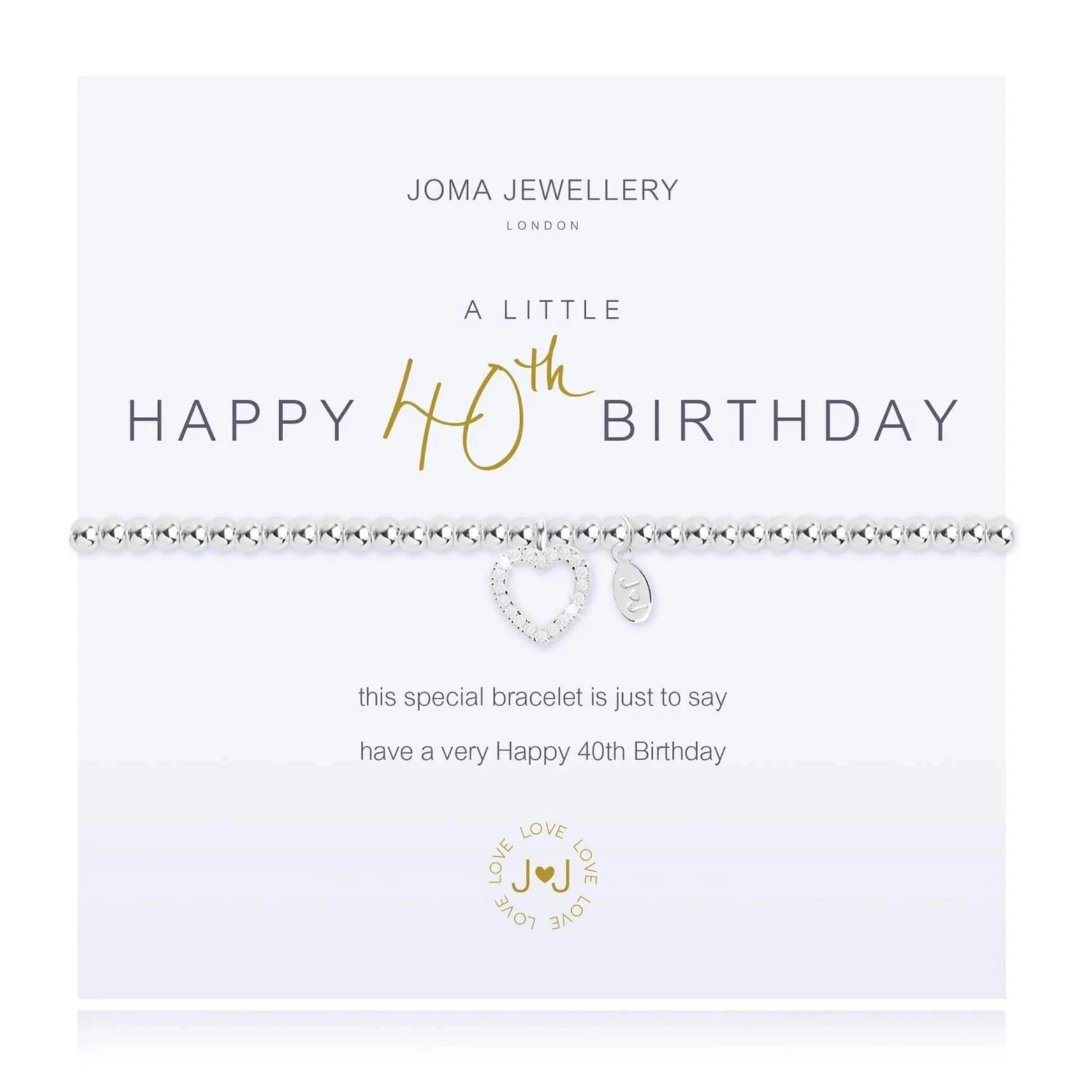 Joma 40th Birthday Bracelet