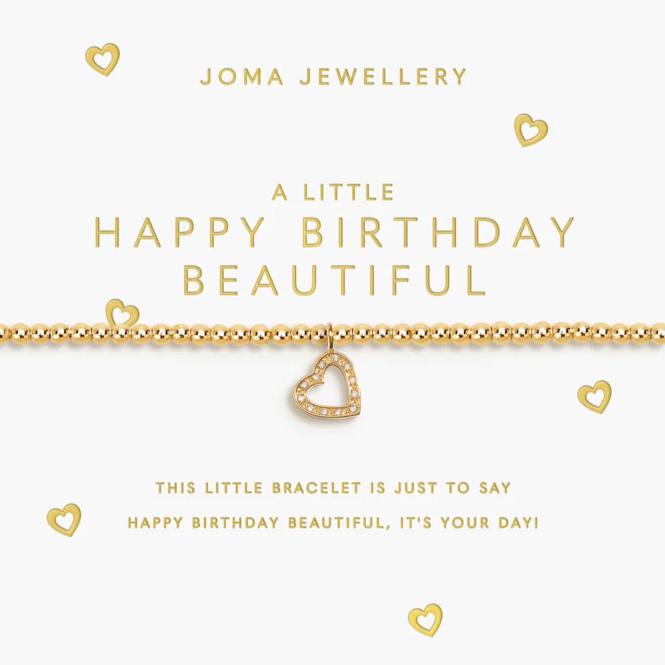 Joma A Happy Birthday Beautiful Bracelet - Gold