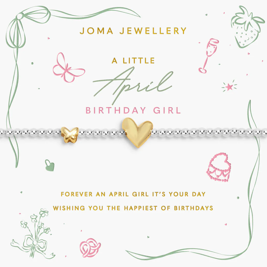 Joma April Birthday Girl Bracelet - Two Tone