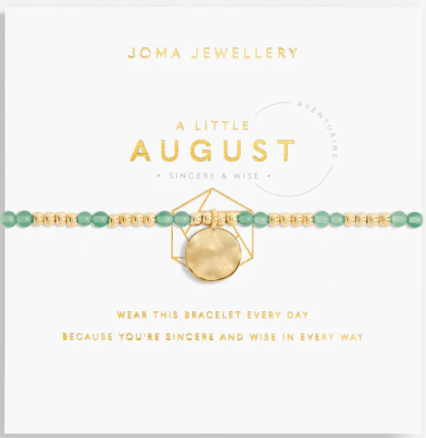 Joma August Aventurine Gold Bracelet