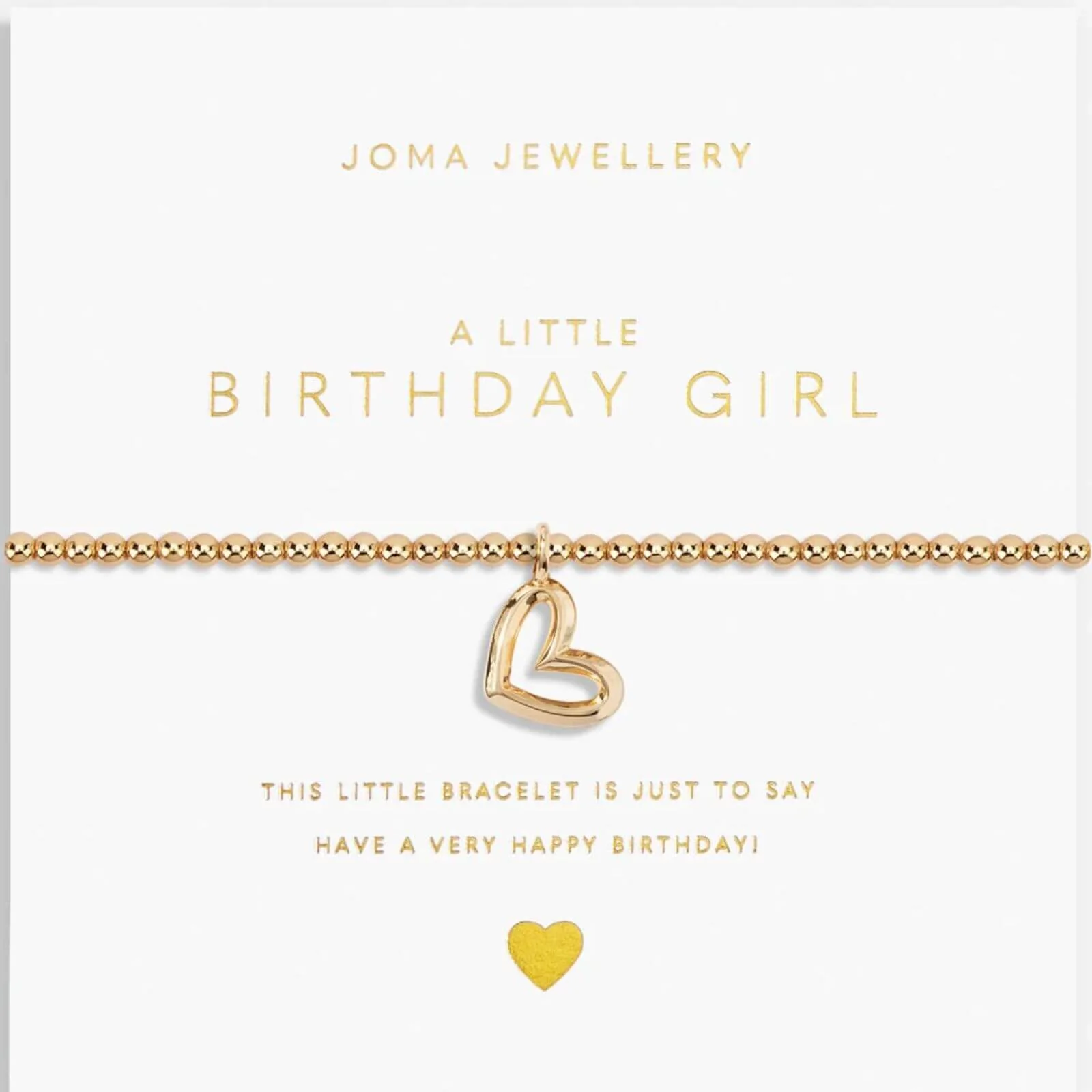 Joma Birthday Girl Bracelet - Gold