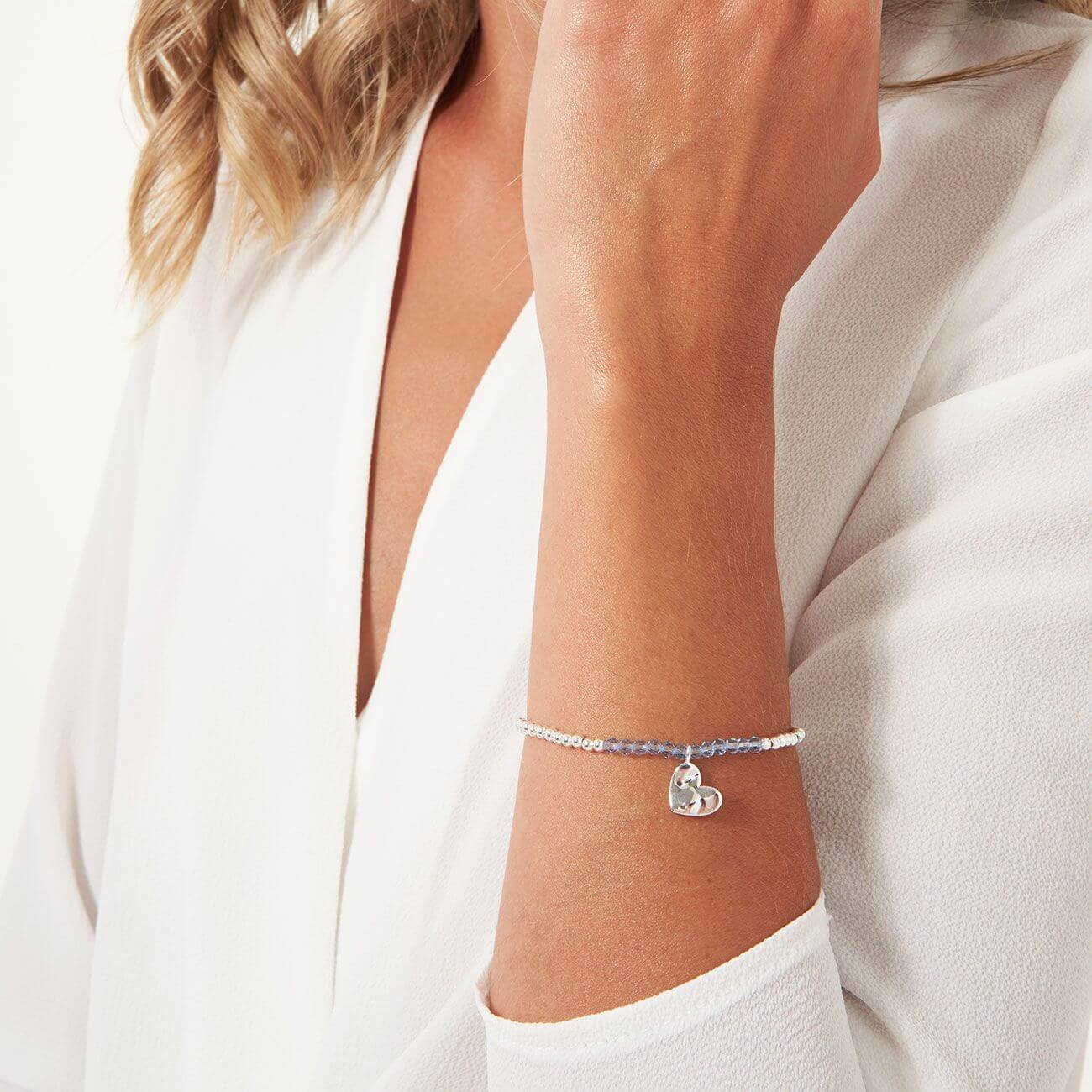 Joma Birthstone March Aqua Crystal Bracelet - Image 3