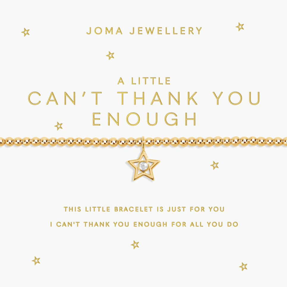 Joma Can't Thank You Enough Bracelet - Gold