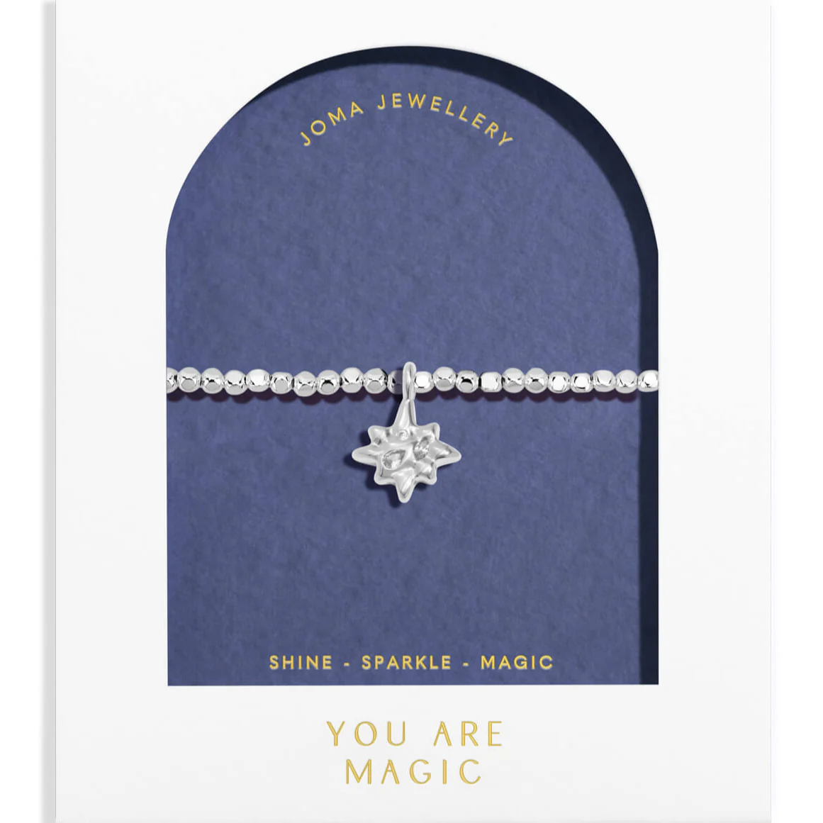 Joma Dolce Vita | You Are Magic Hammered Bead Bracelet - Silver