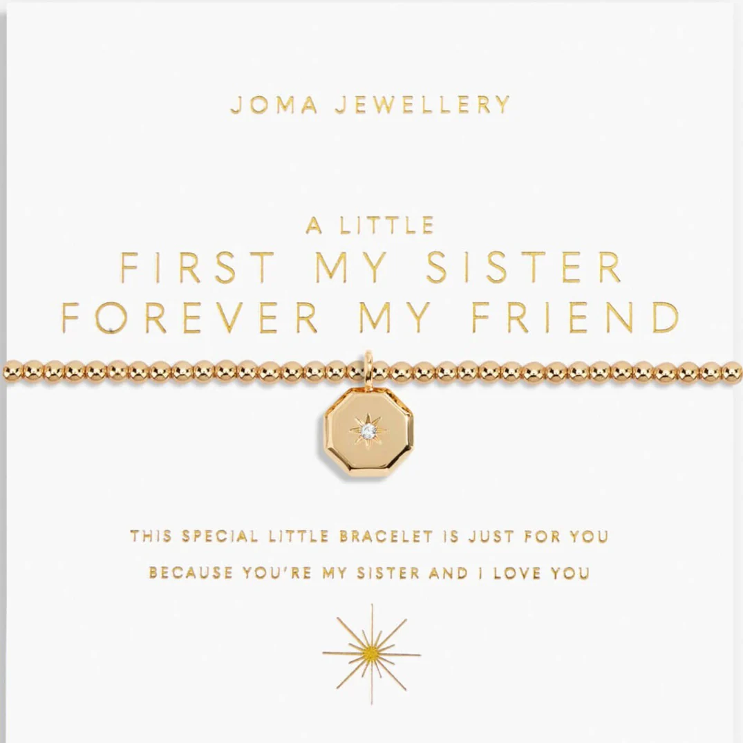 Joma First My Sister Forever My Friend Bracelet - Gold