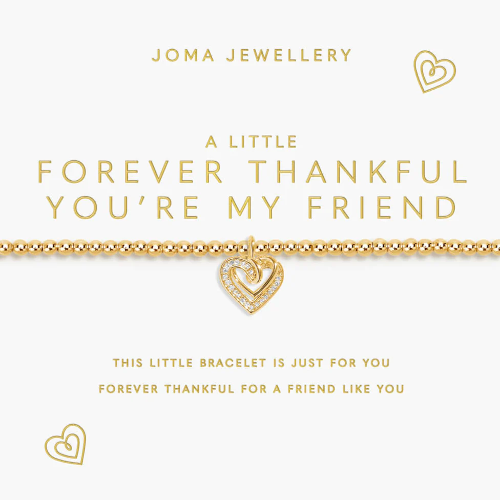 Joma Forever Thankful You're My Friend Bracelet - Gold