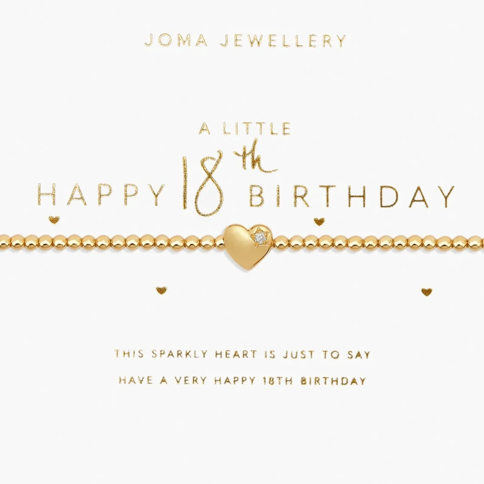 Joma Happy 18th Bracelet - Gold