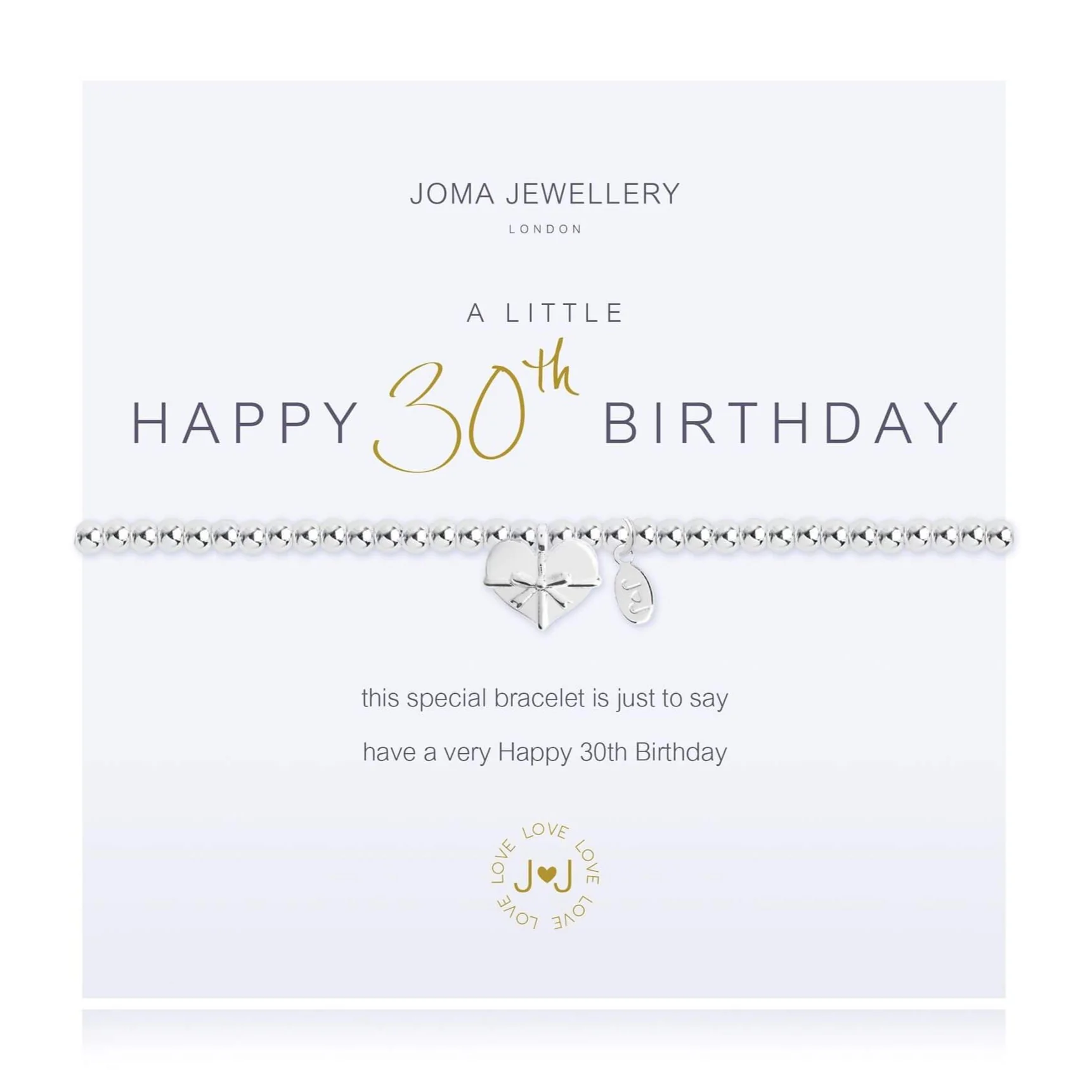 Joma Happy 30th Birthday Bracelet