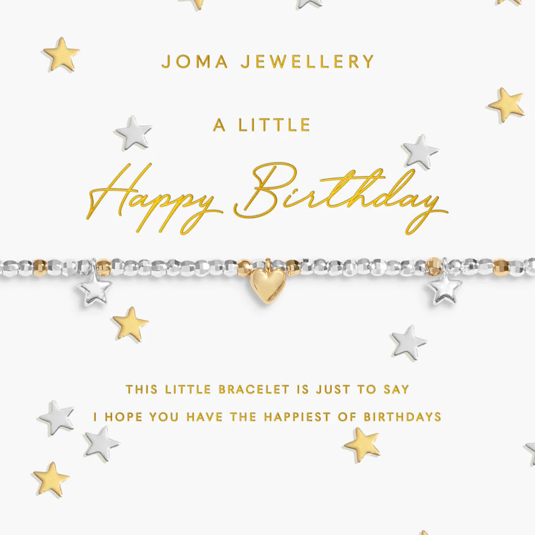 Joma Happy Birthday Bracelet - Two Tone