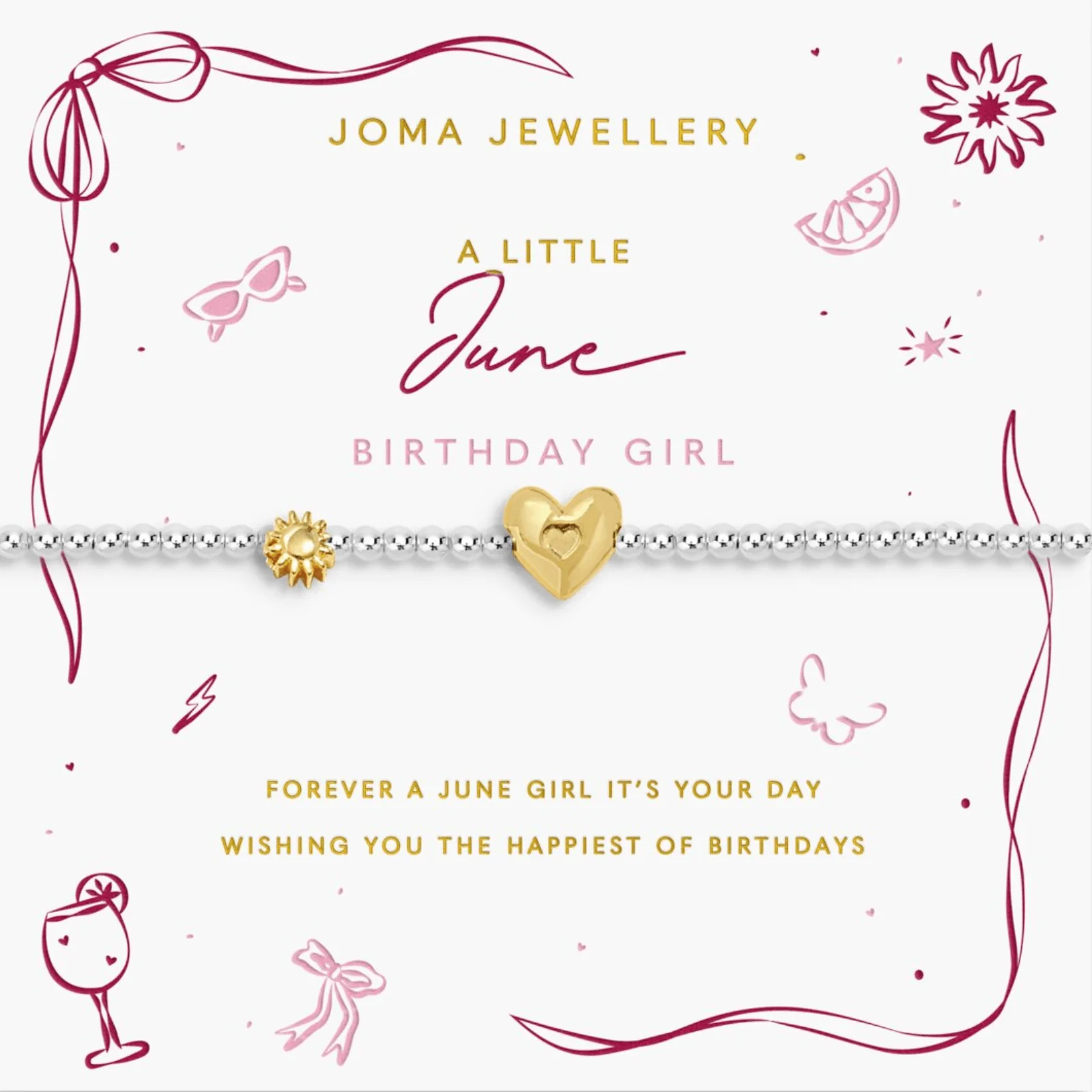 Joma June Birthday Girl Bracelet - Two Tone