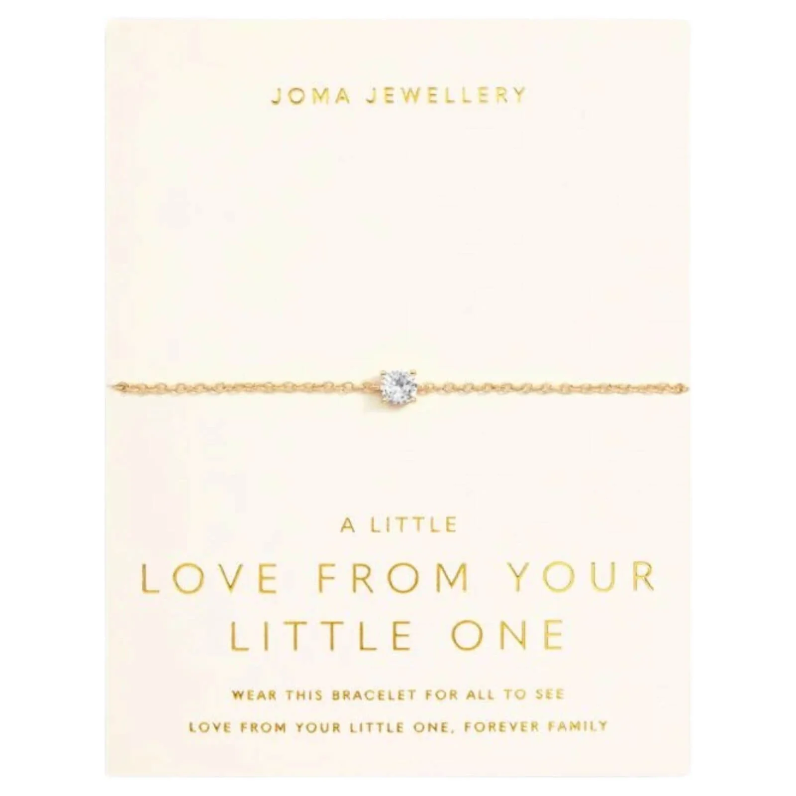 Joma Love From Your Little One Bracelet - Gold
