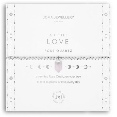 Joma Affirmation Crystal A Little 'Love' Rose Quartz Bracelet