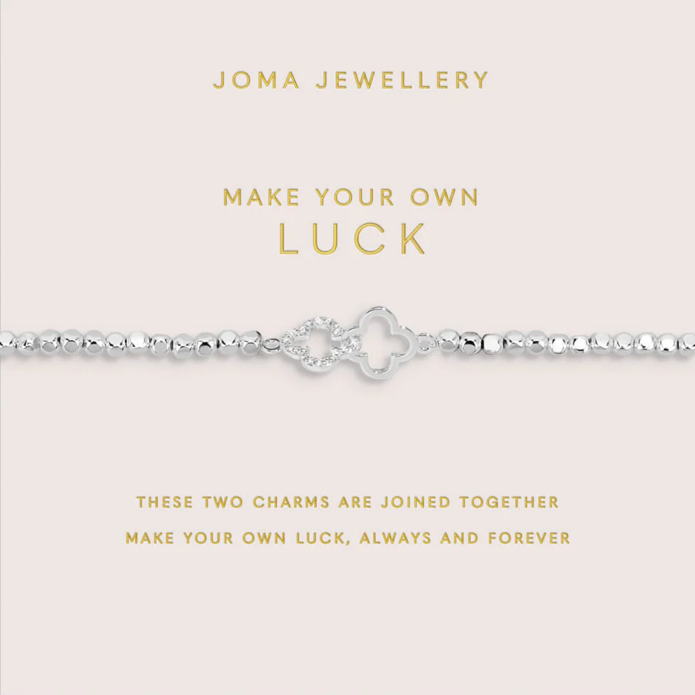 Joma Make Your Own Luck Hammered Bead Bracelet