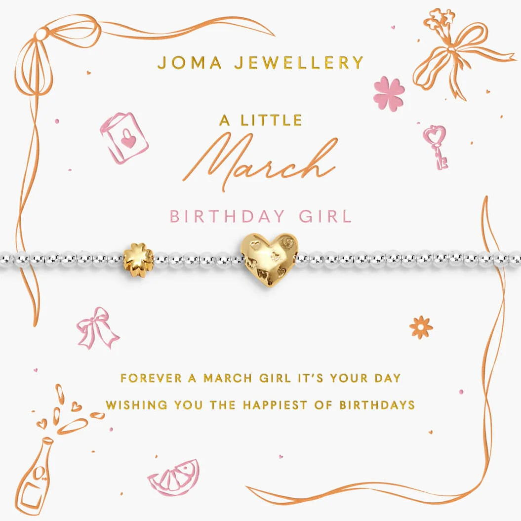 Joma March Birthday Girl Bracelet - Two Tone