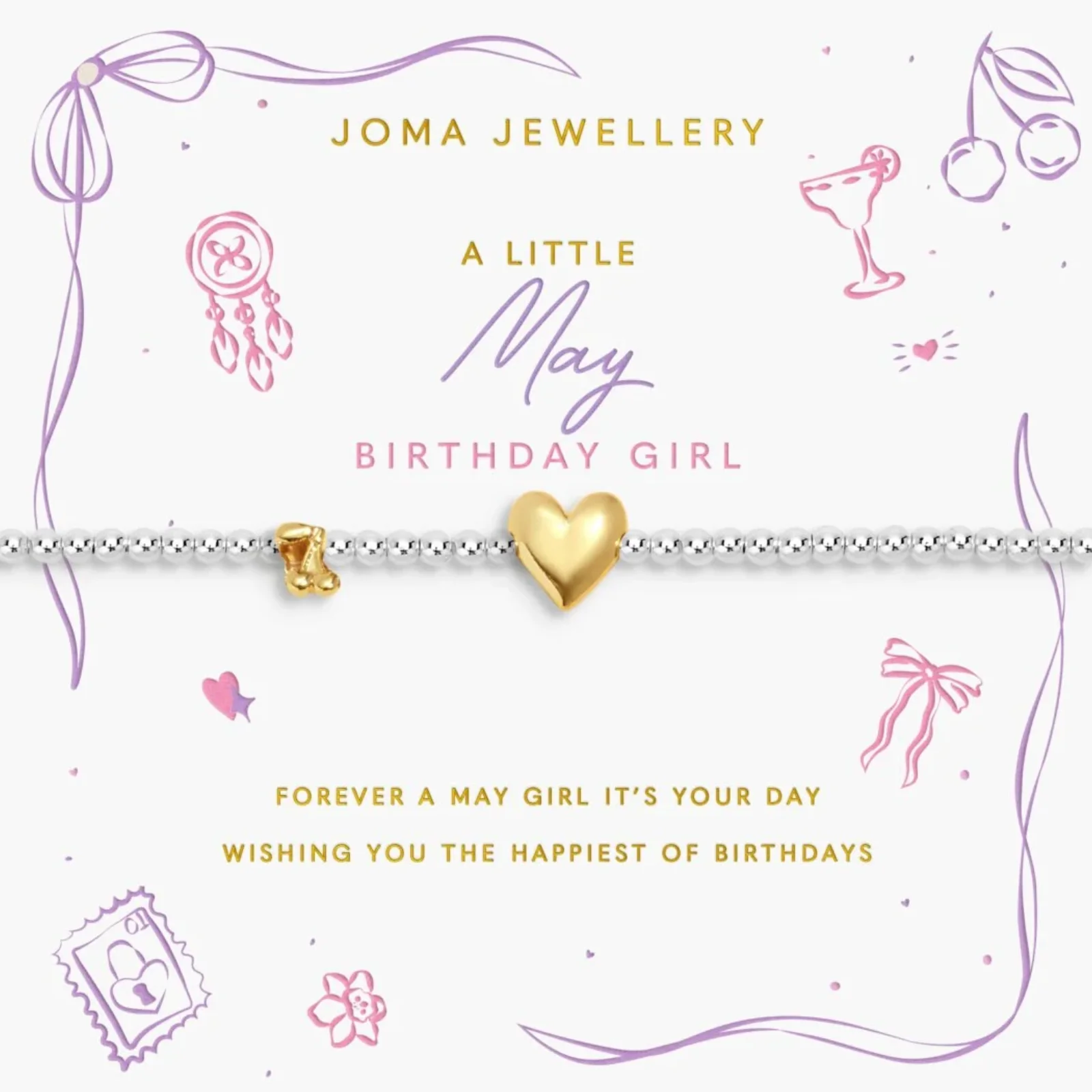 Joma May Birthday Girl Bracelet - Two Tone