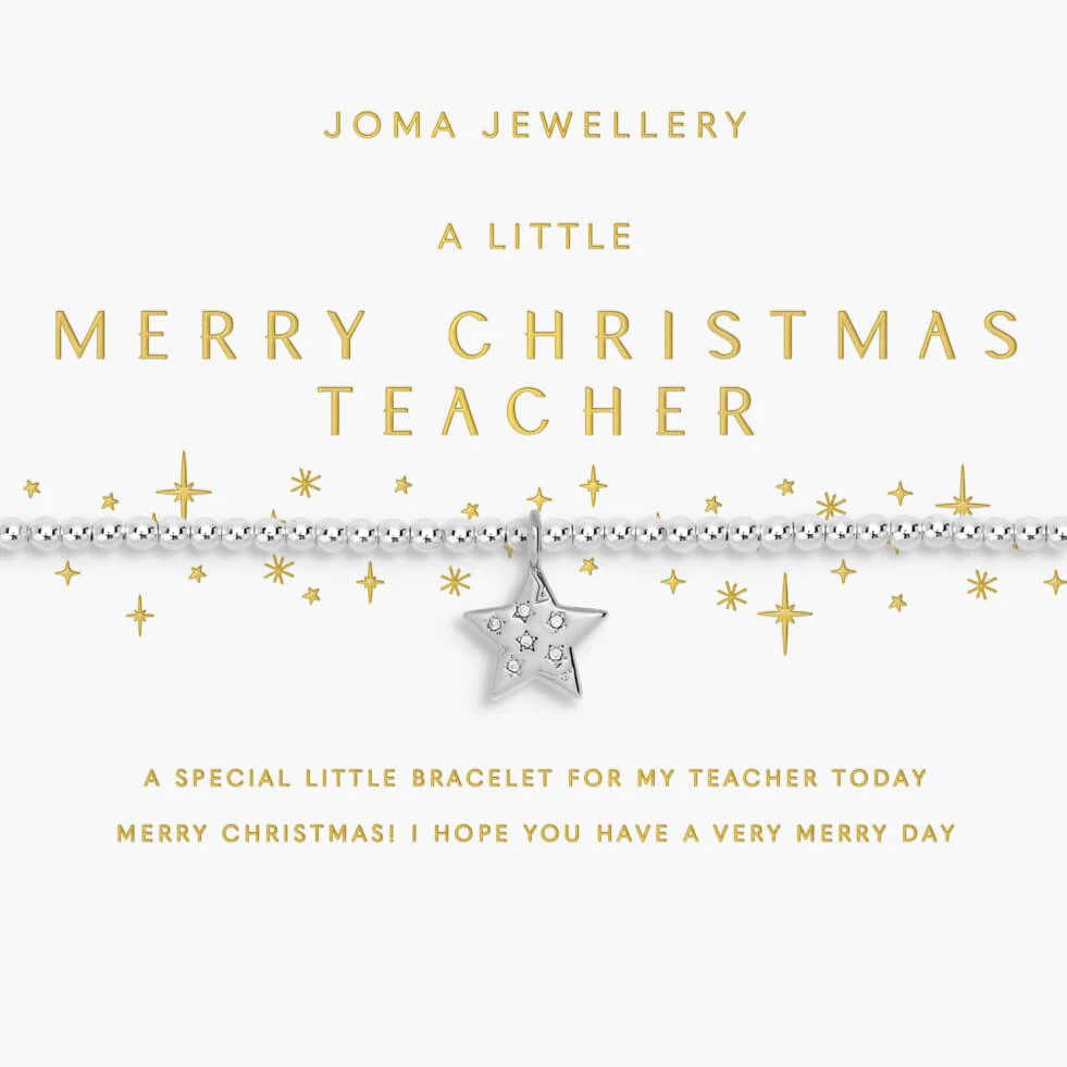 Joma Merry Christmas Teacher Bracelet