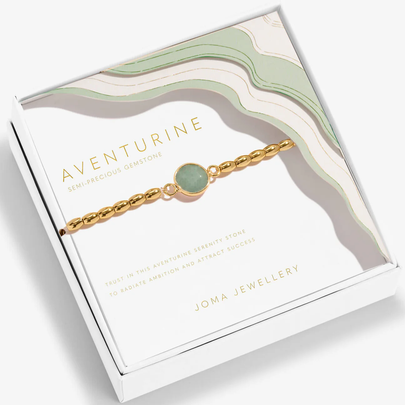Joma Serenity Gold Bracelet - Aventurine