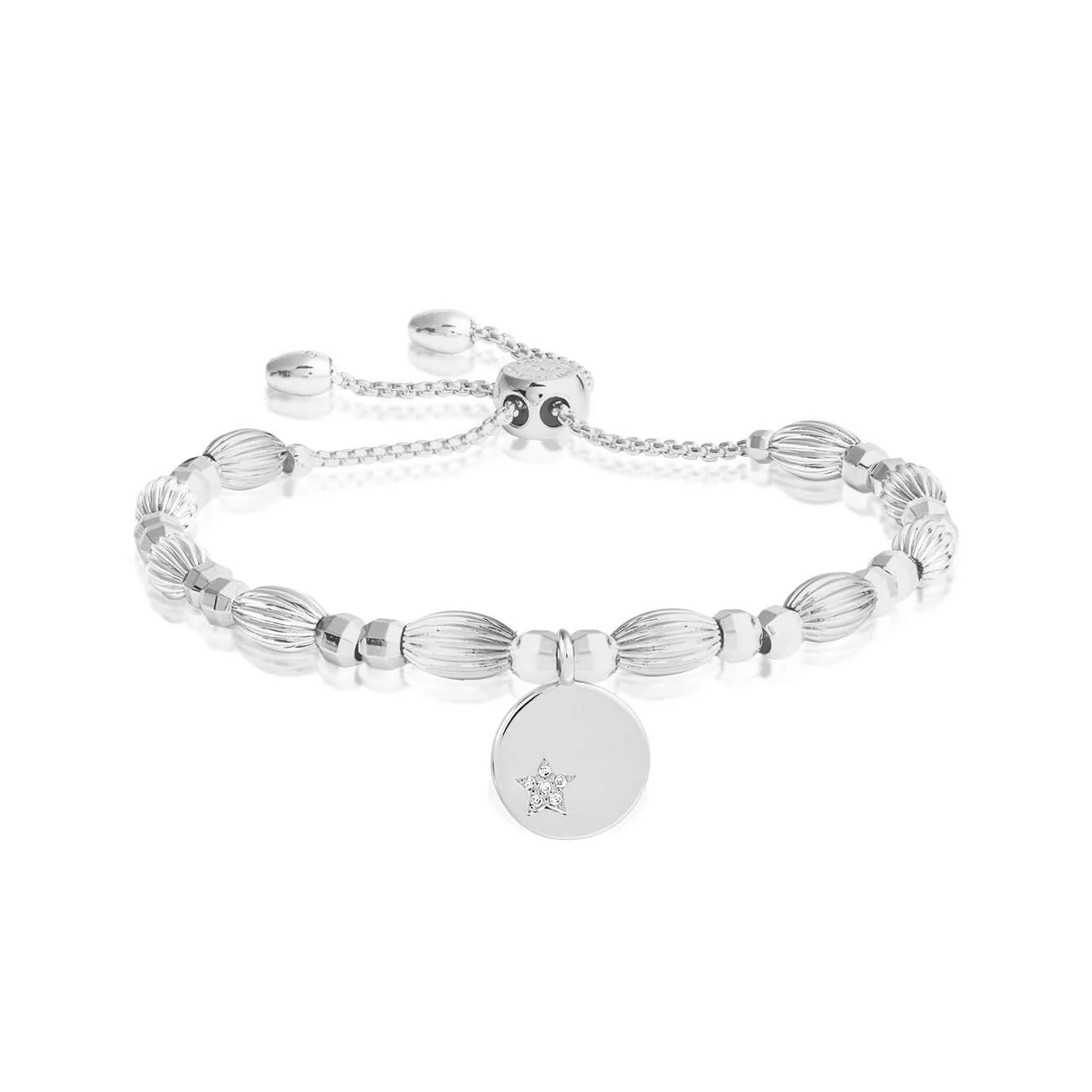 Joma Silver Disc Bracelet - Image 2