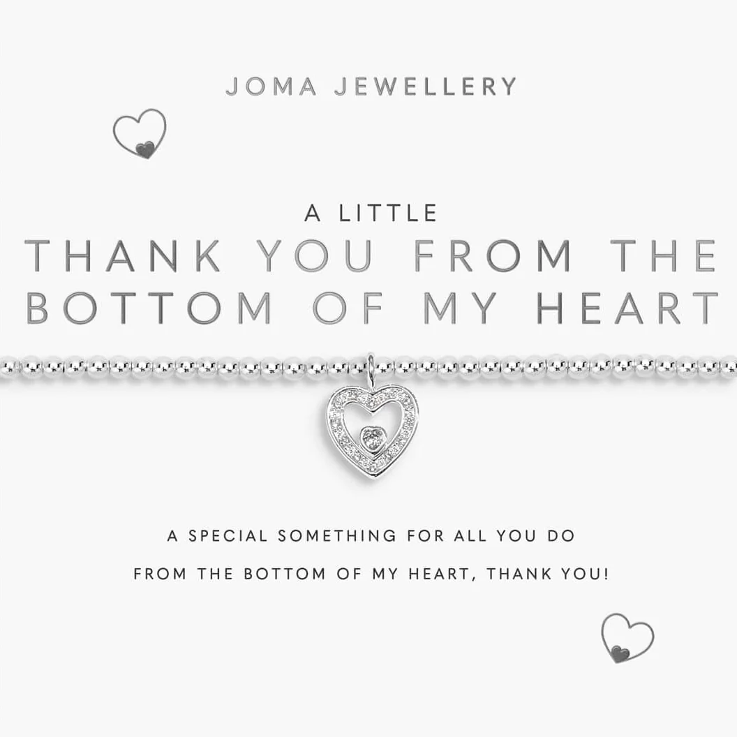 Joma Thank You From The Bottom Of My Heart Bracelet