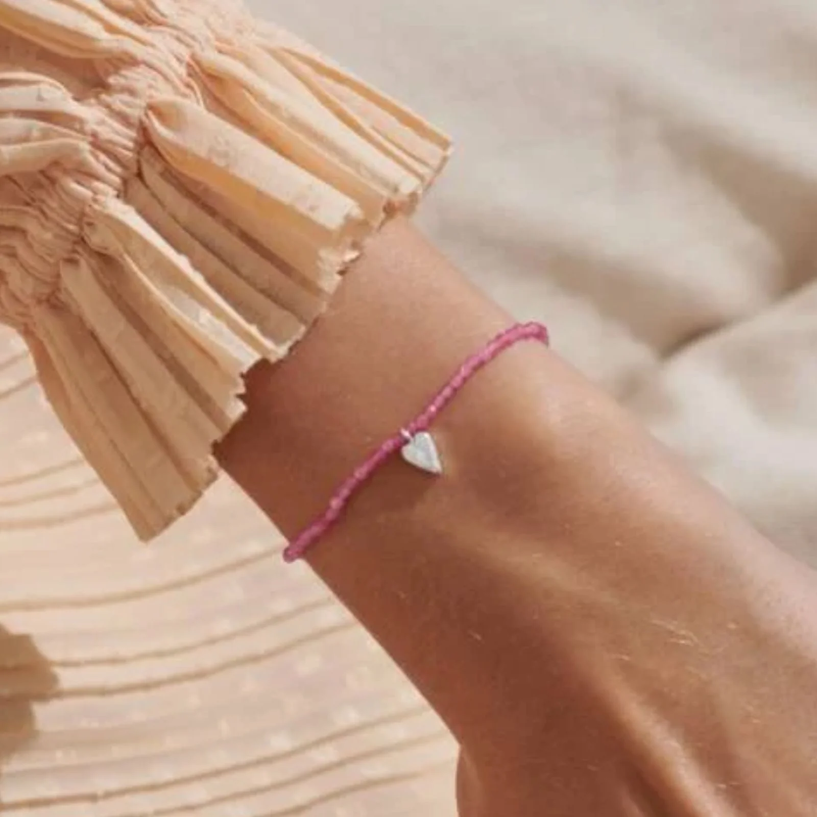 Joma Tourmaline Heart Bead Bracelet - Image 2