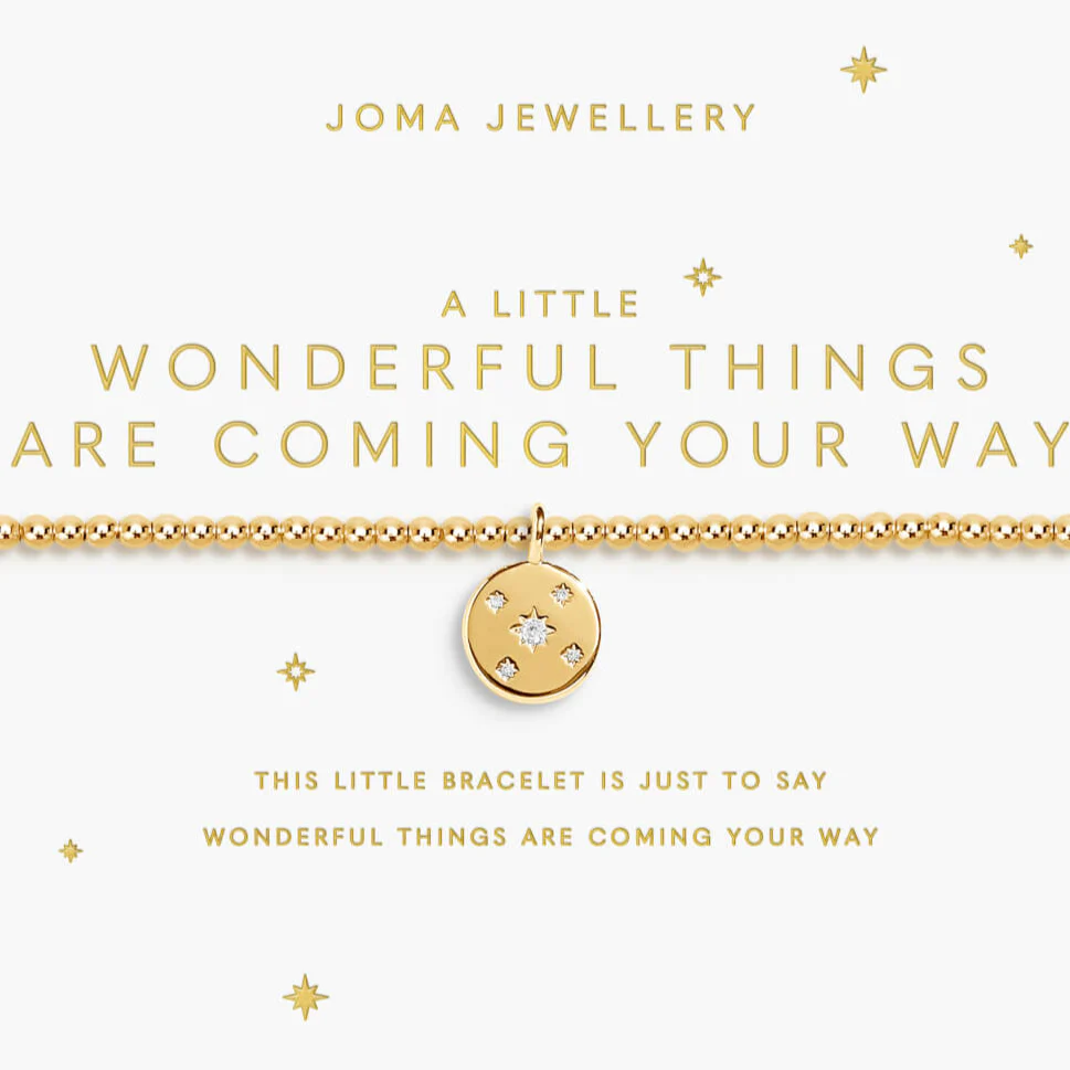 Joma Wonderful Things Are Coming Your Way Bracelet - Gold
