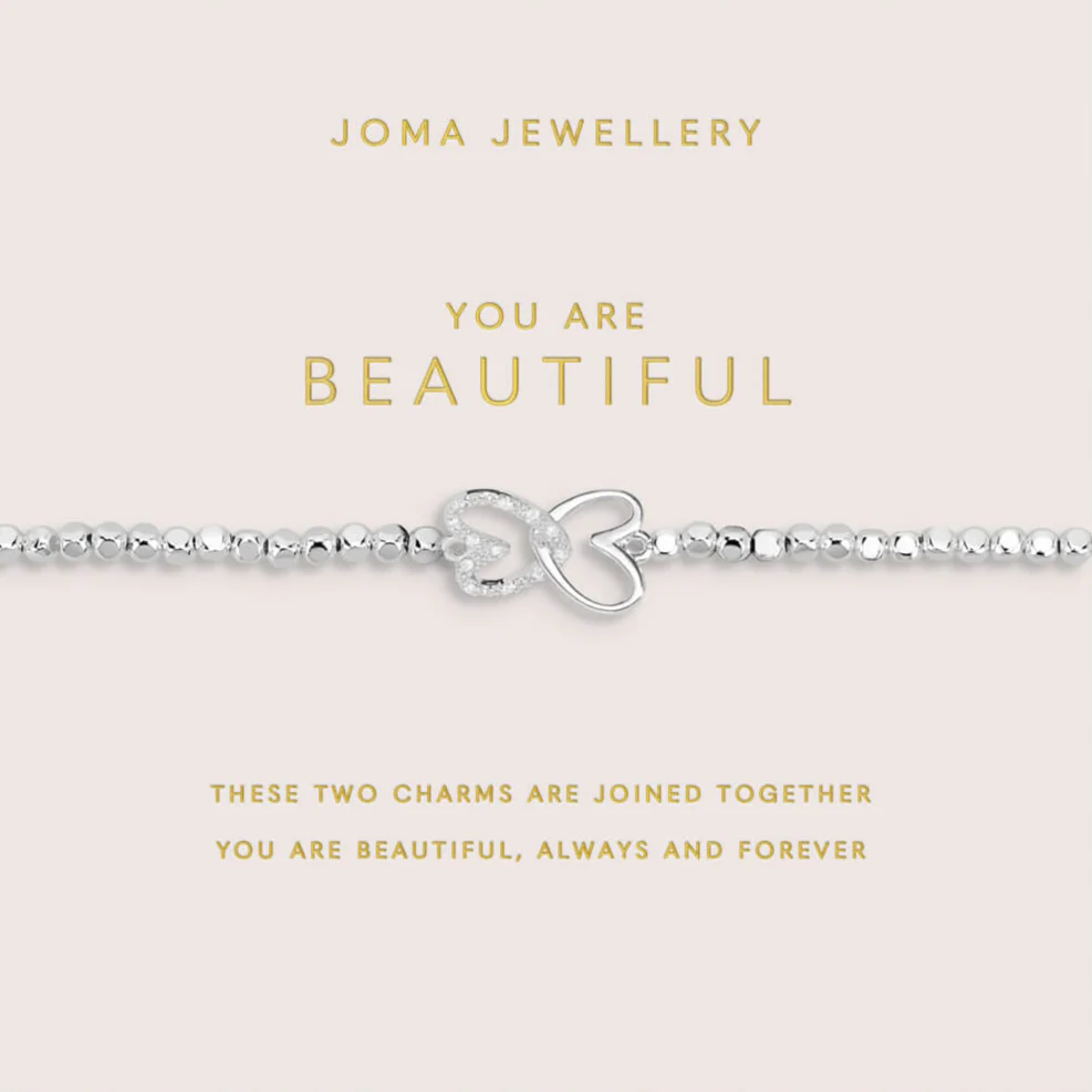 Joma You Are Beautiful Hammered Bead Bracelet