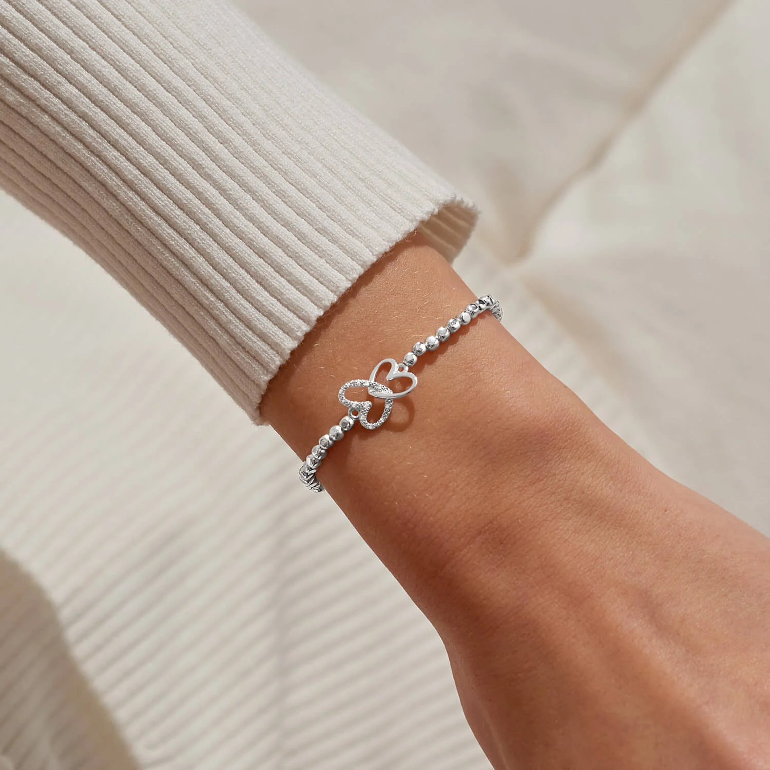 Joma You Are Beautiful Hammered Bead Bracelet - Image 2