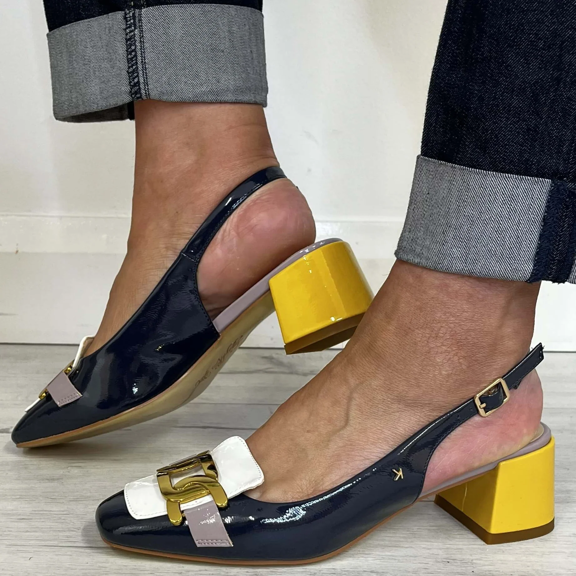 Kate Appleby Bickley Sling Back Shoes - Navy - Image 4