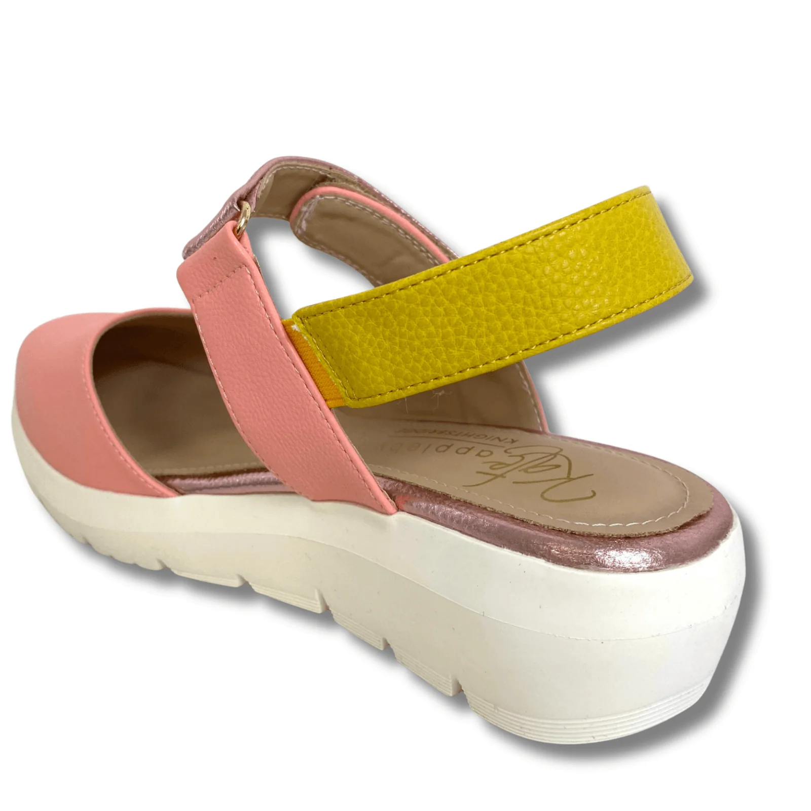 Kate Appleby Wootton Small Wedge Velcro Strap Shoes - Pink - Image 2