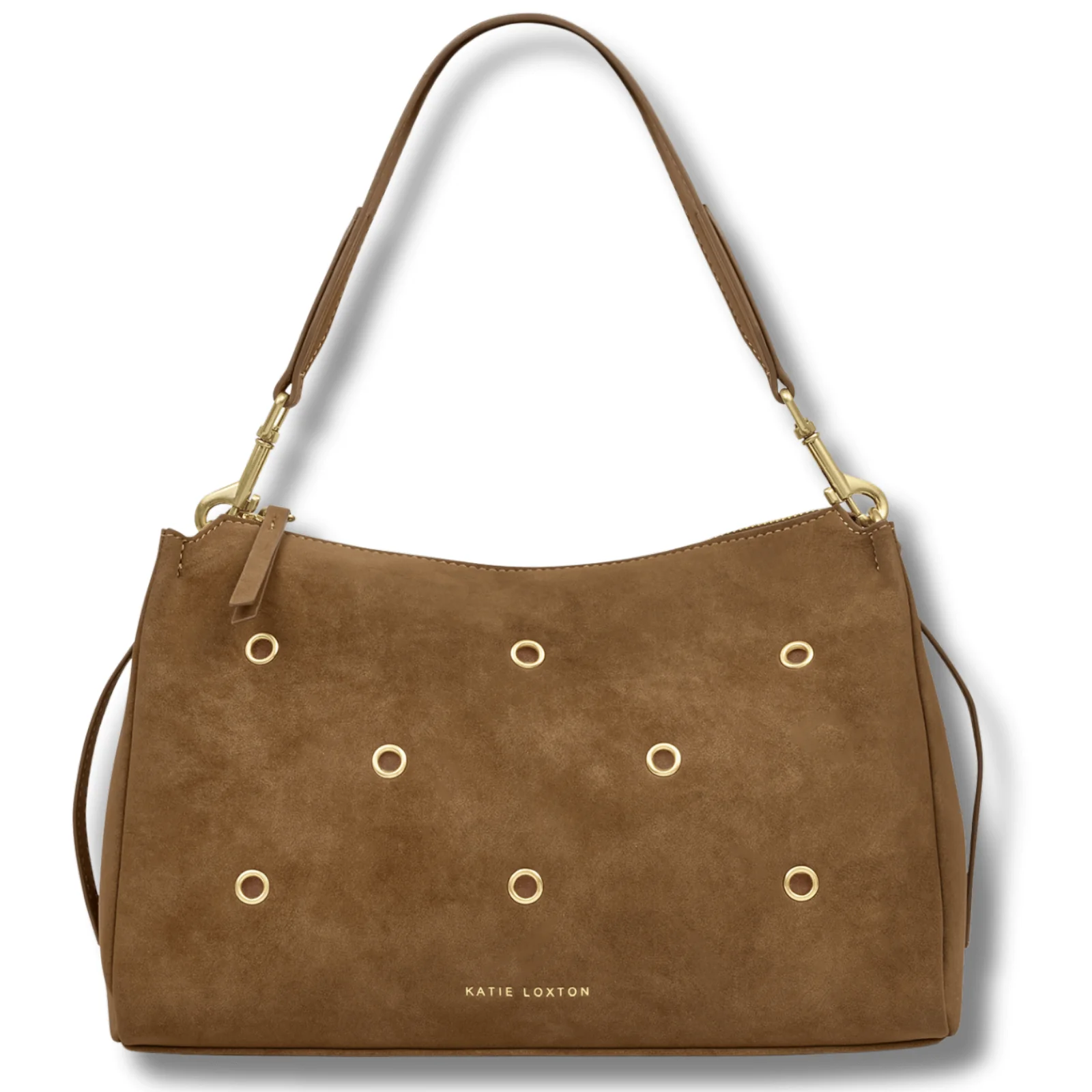 Katie Loxton Alize Shoulder Bag - Caramel Suedette