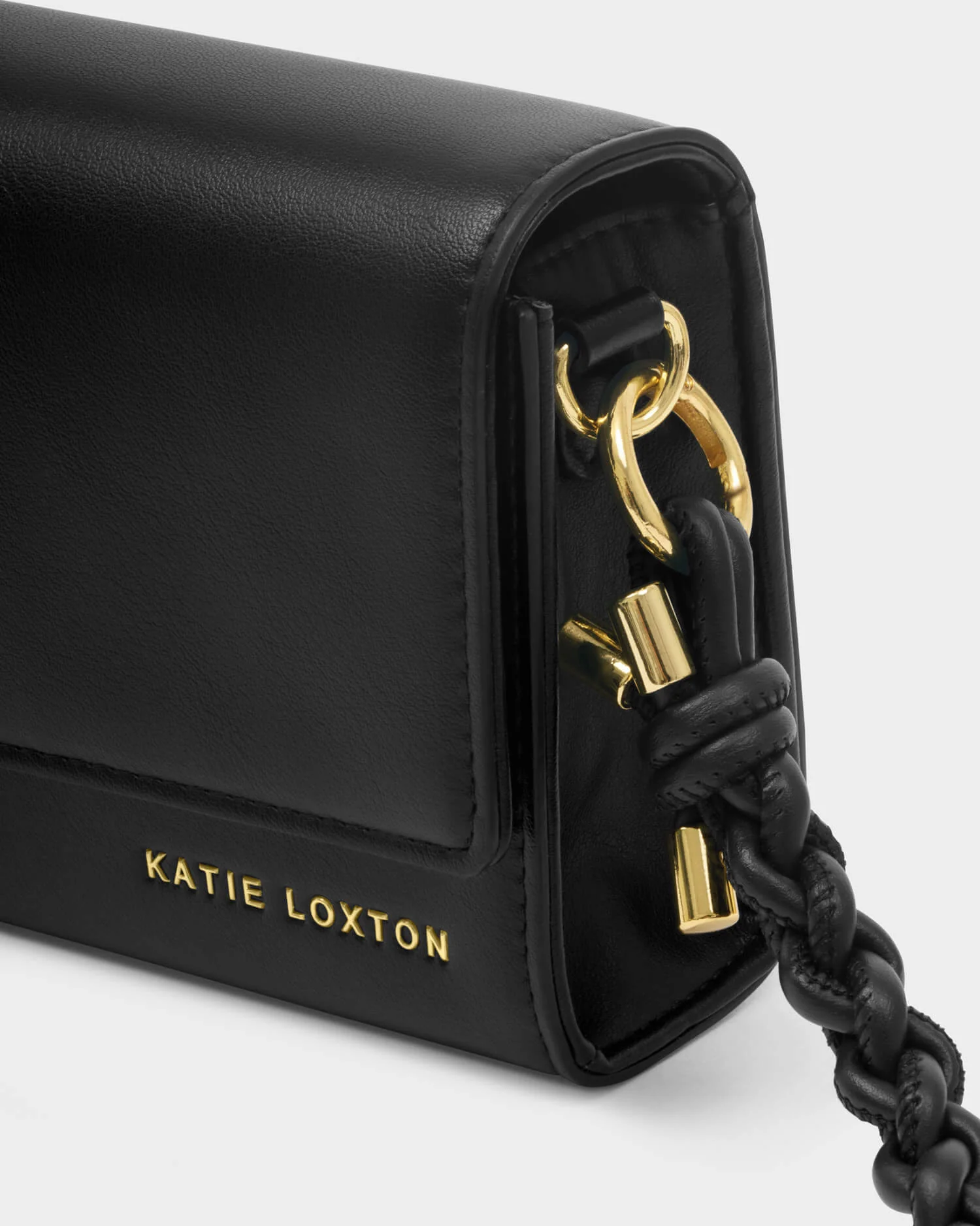 Katie Loxton Arden Braided Mini Bag - Black - Image 2