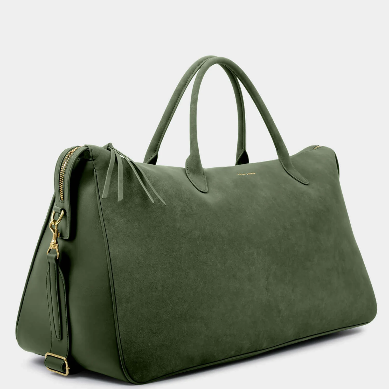 Katie Loxton Ascot Suedette Weekend Bag & Pouch Organiser - Forest Green - Image 2
