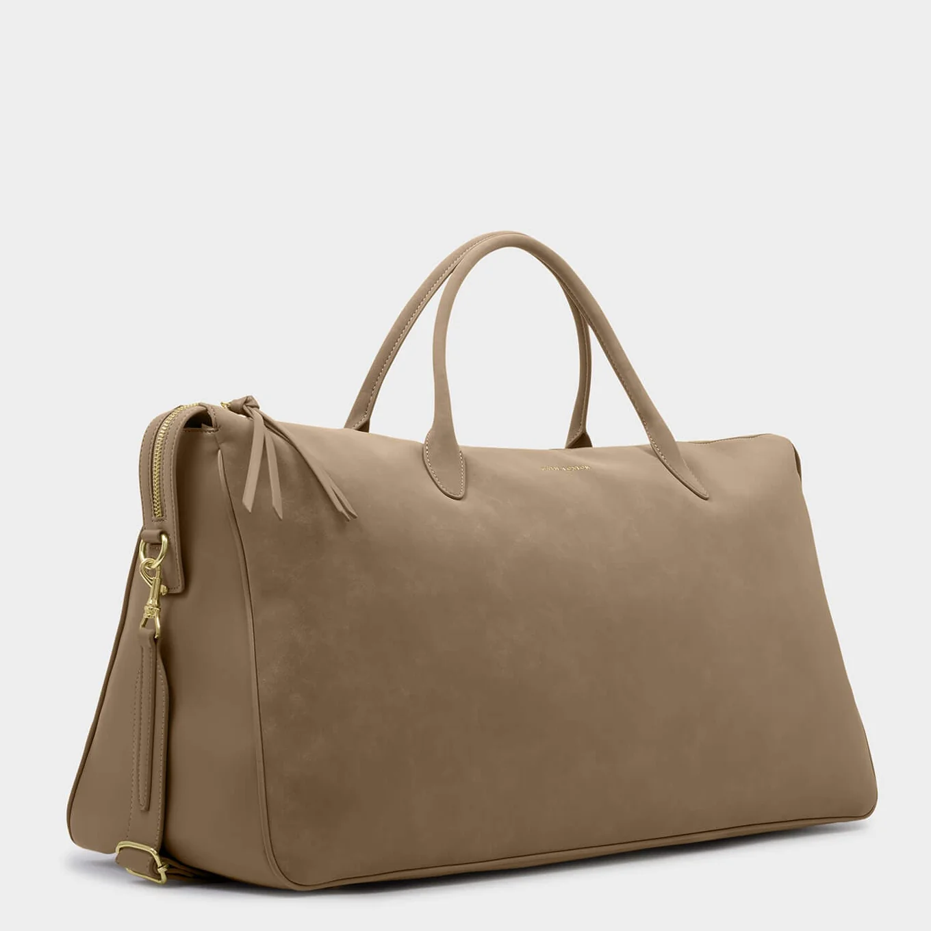 Katie Loxton Ascot Suedette Weekend Bag & Pouch Organiser - Taupe Suedette - Image 2