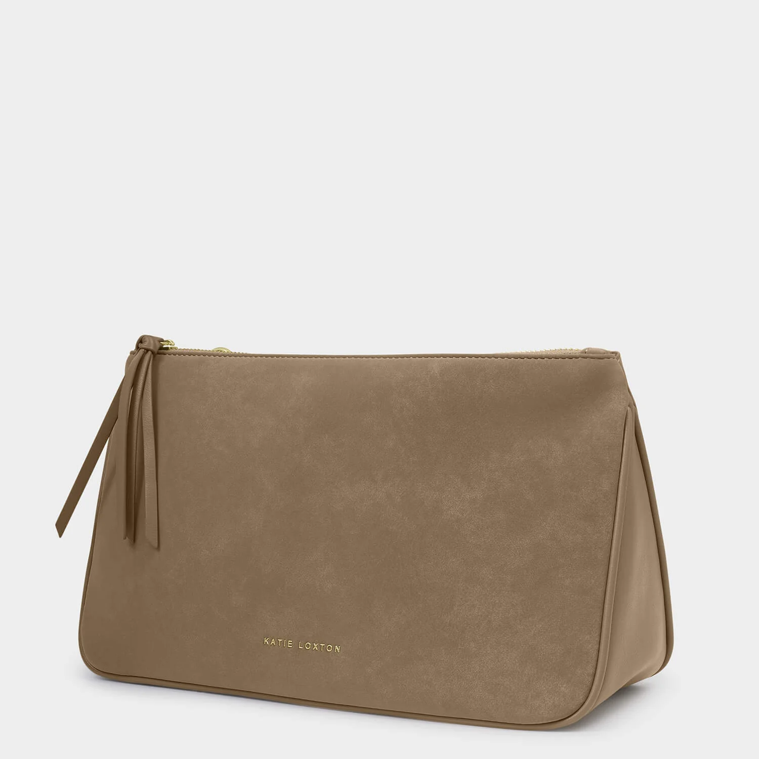 Katie Loxton Ascot Suedette Weekend Bag & Pouch Organiser - Taupe Suedette - Image 5