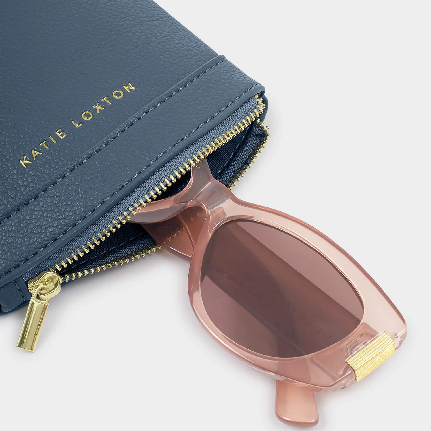 Katie Loxton Clip On Sunglasses Case - Navy - Image 2