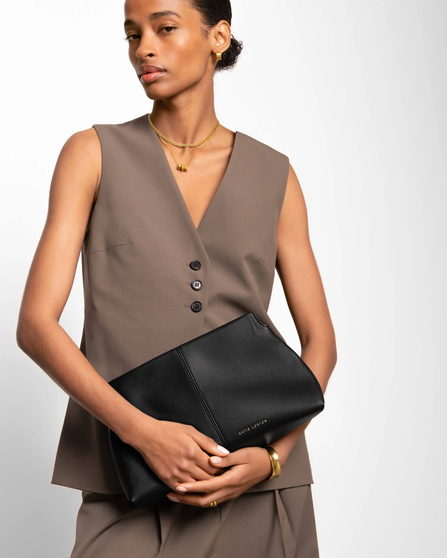 Katie Loxton Laila Clutch - Black - Image 2
