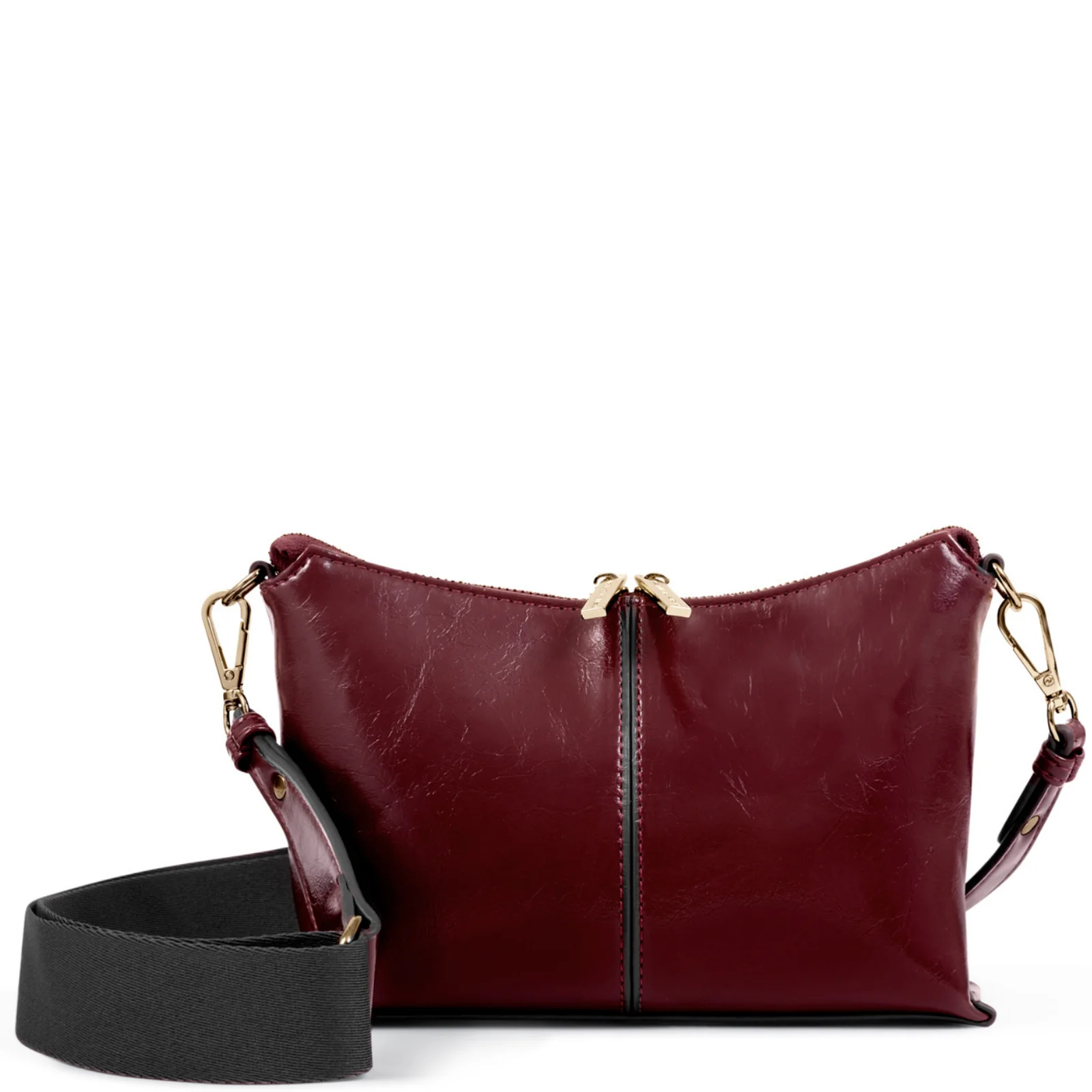 Katie Loxton Laila Patent Crackle Crossbody Bag - Cherry