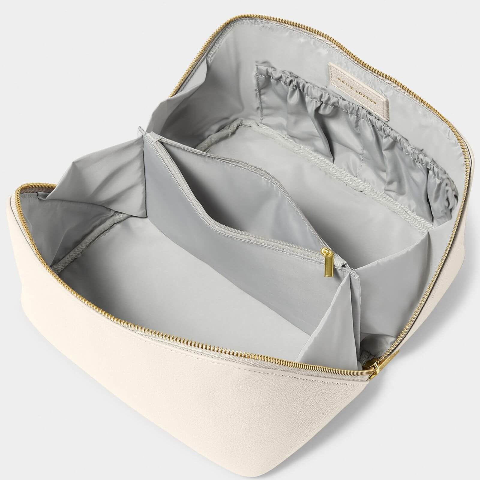 Katie Loxton Large Make Up Wash Bag - White - Image 2