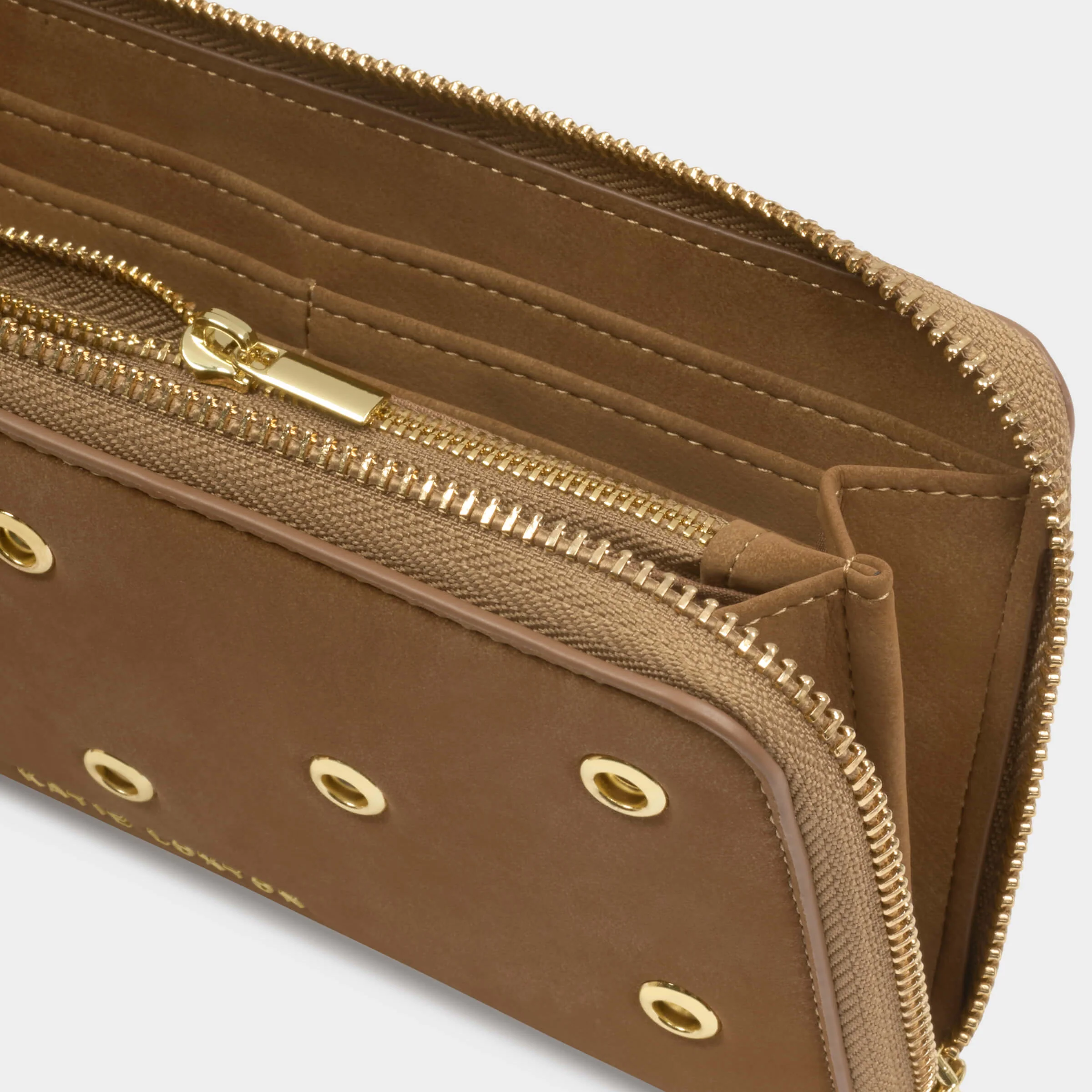 Katie Loxton Large Purse - Caramel Suedette - Image 4