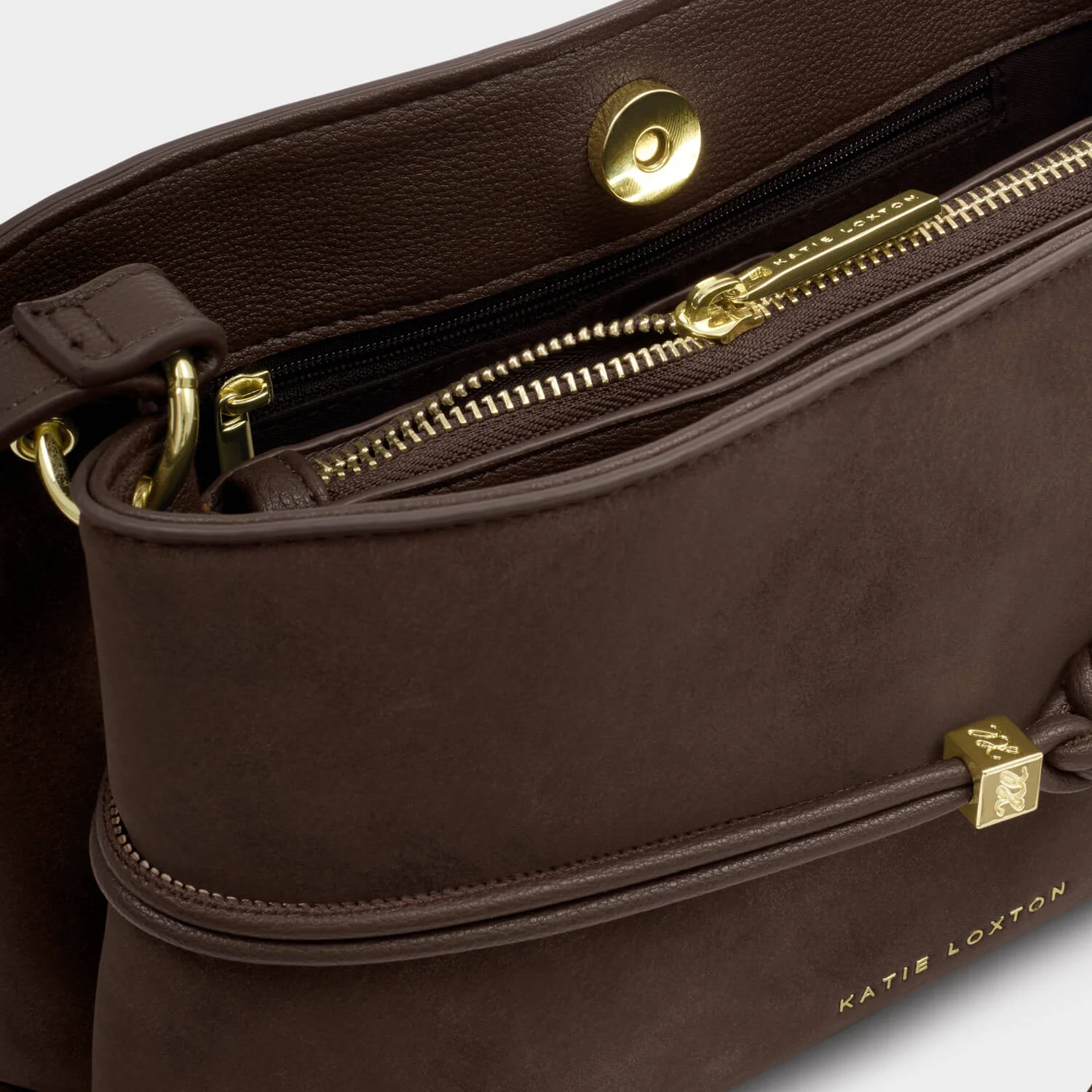 Katie Loxton Lori Crossbody Bag - Bitter Chocolate - Image 2