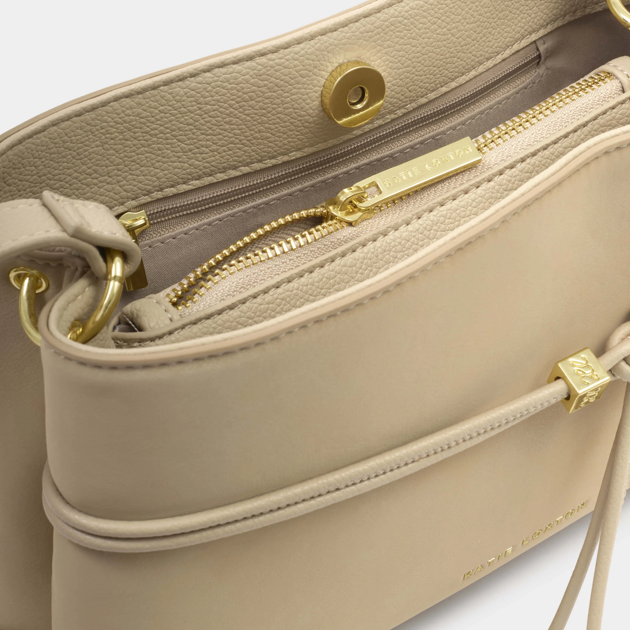 Katie Loxton Lori Crossbody Bag - Desert Sand Suedette - Image 2