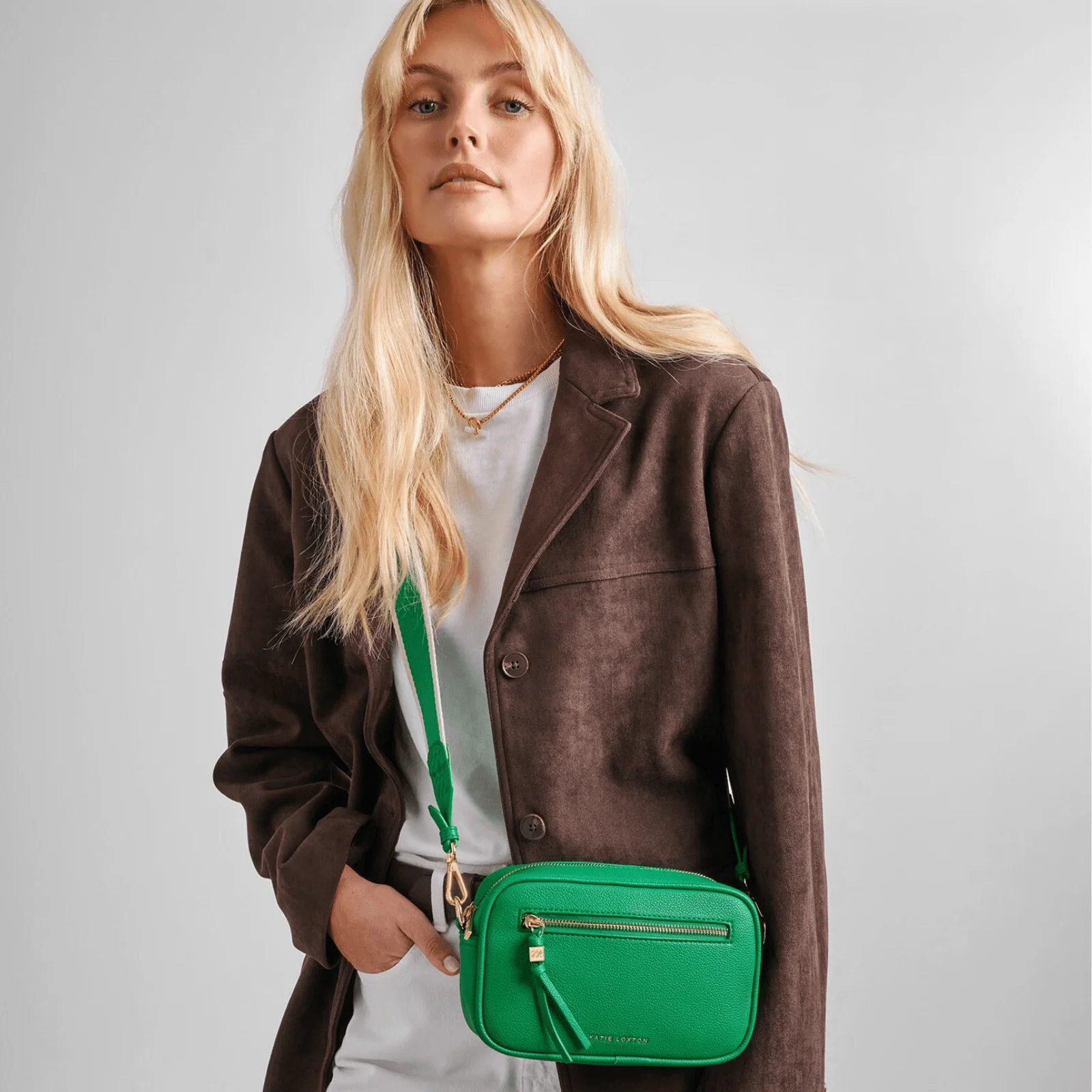 Katie Loxton Lottie Crossbody Bag - Bright Green - Image 2