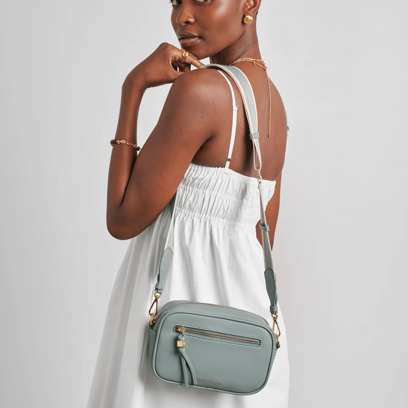 Katie Loxton Lottie Crossbody Bag - Duck Egg Blue - Image 2